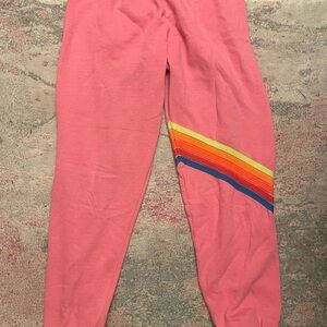 Pink aviator nation sweats size L